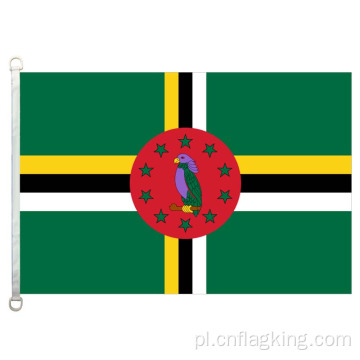 90*150 cm flaga Wspólnoty Dominiki 100% poliester